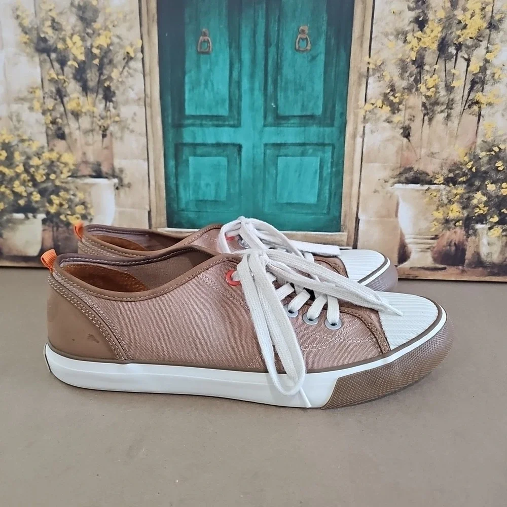 Tommy Bahama Tan Relax Laguna Beach  Lace Up Keds Sneaker Men Size 12 M